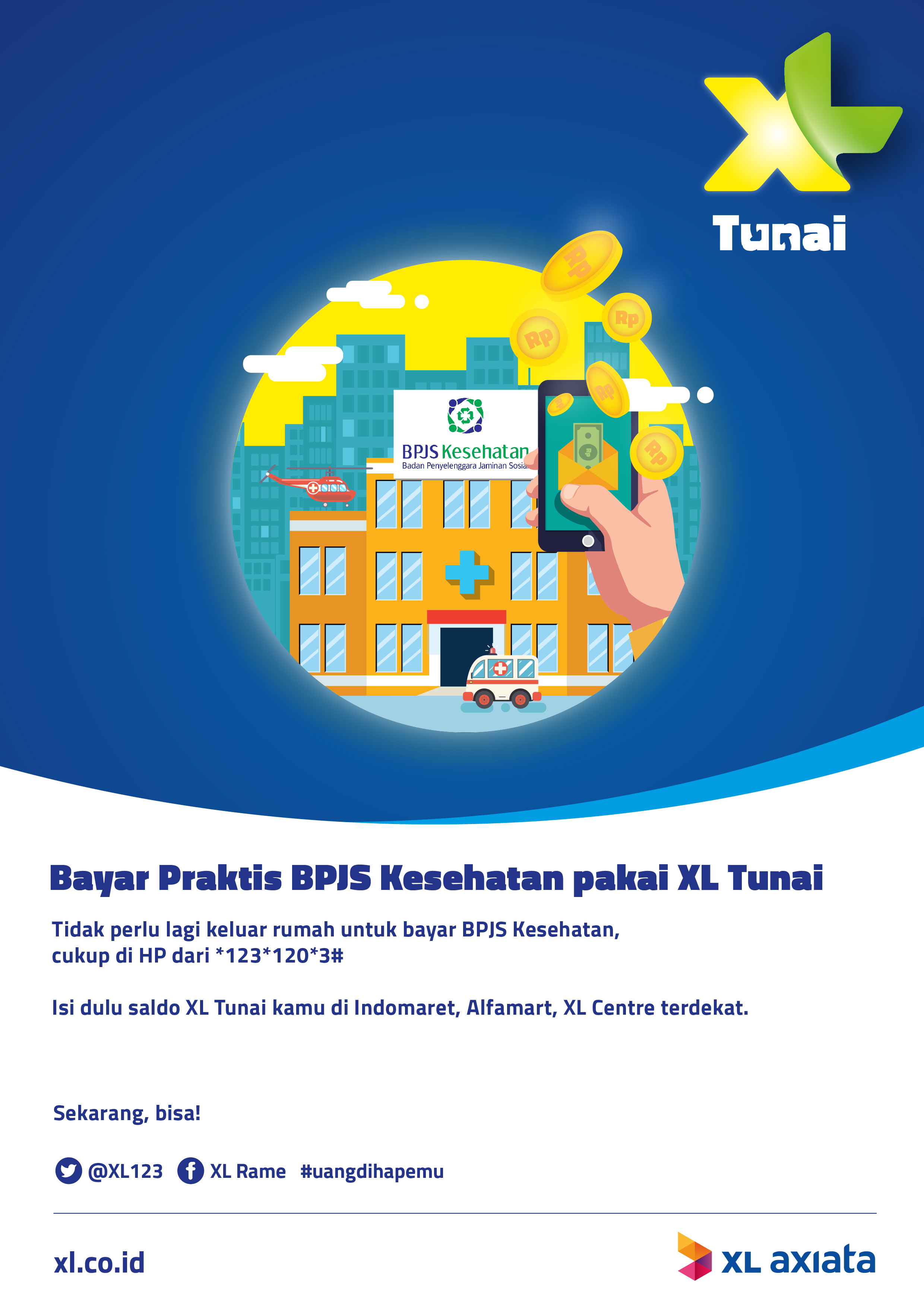 XL Tunai Bisa Buat Bayar BPJS