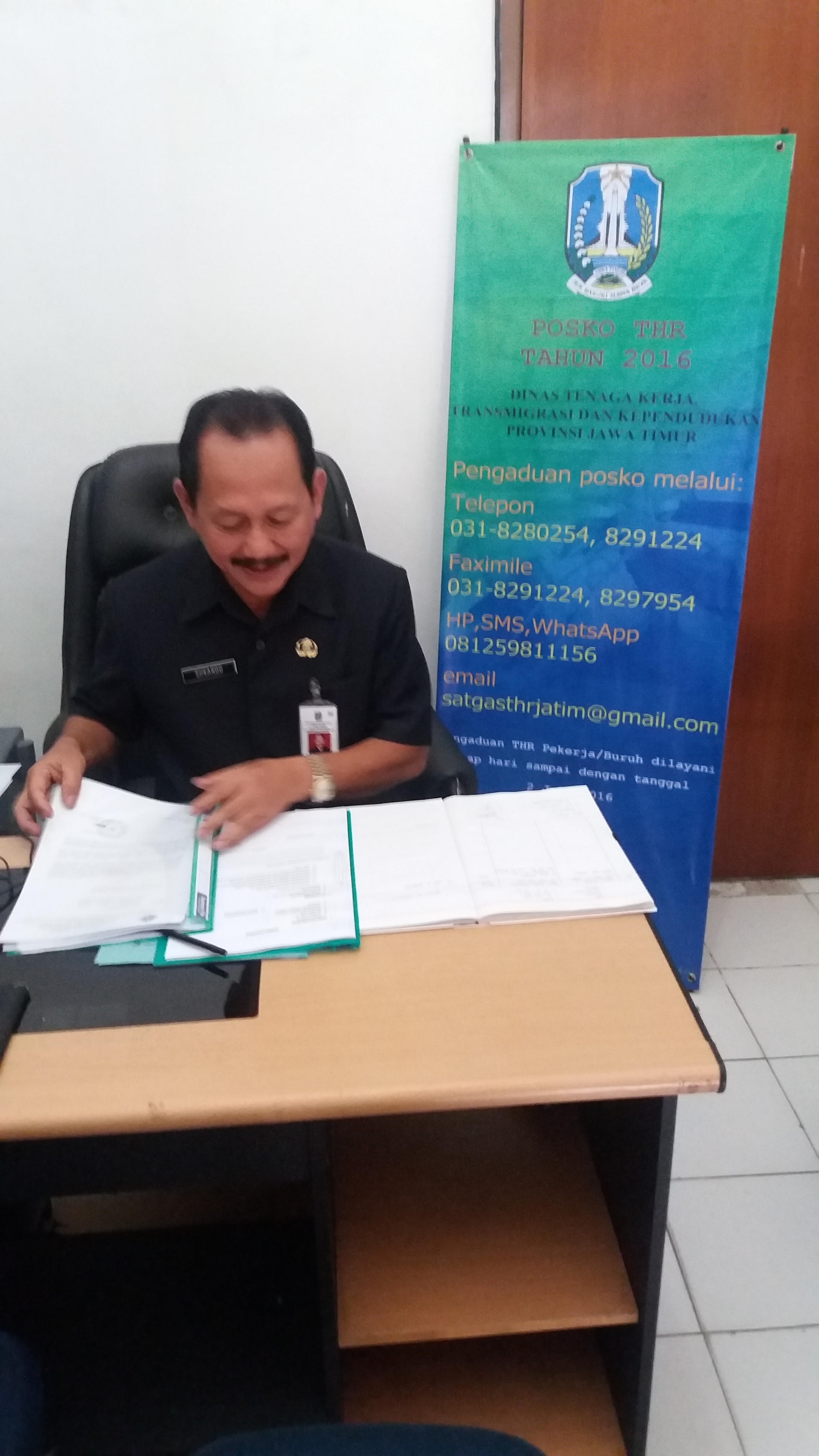 Disnakertransduk Jatim Buka Pengaduan THR Lewat Medsos
