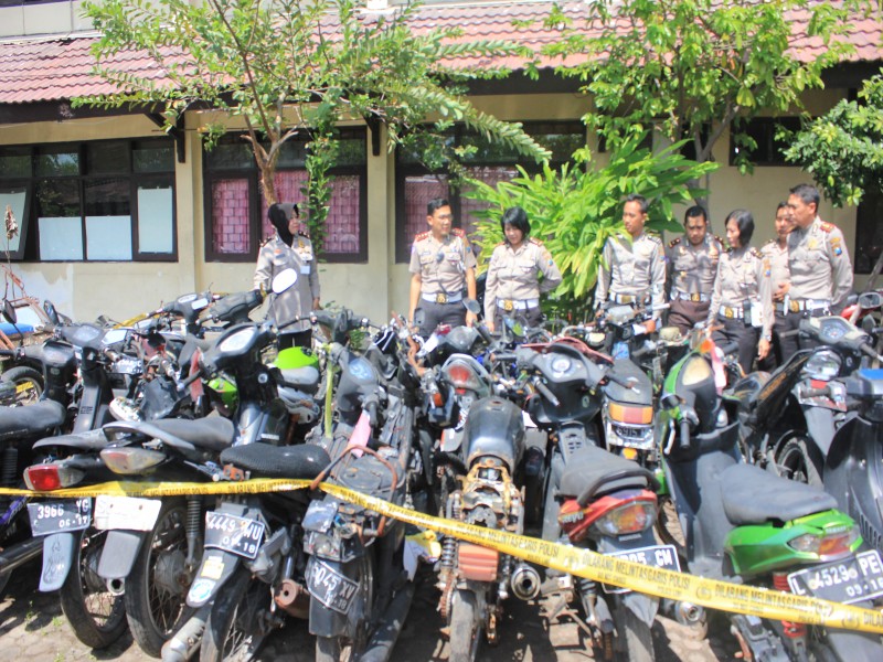 33 Motor Bekas Kecelakaan Nunggu Diambil Pemiliknya