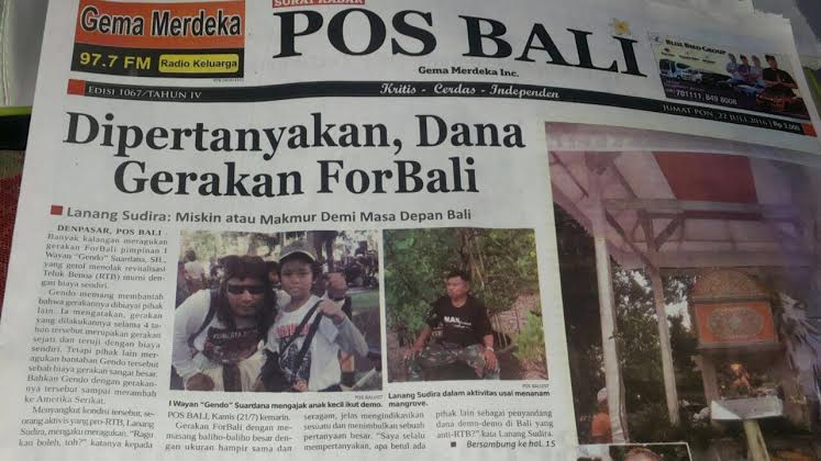 Jokowi Bingung Melihat Aksi ForBALI