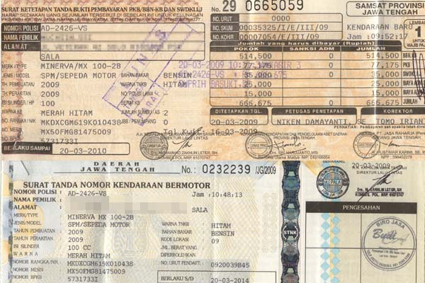 Akhirnya material STNK Polda jatim Aman