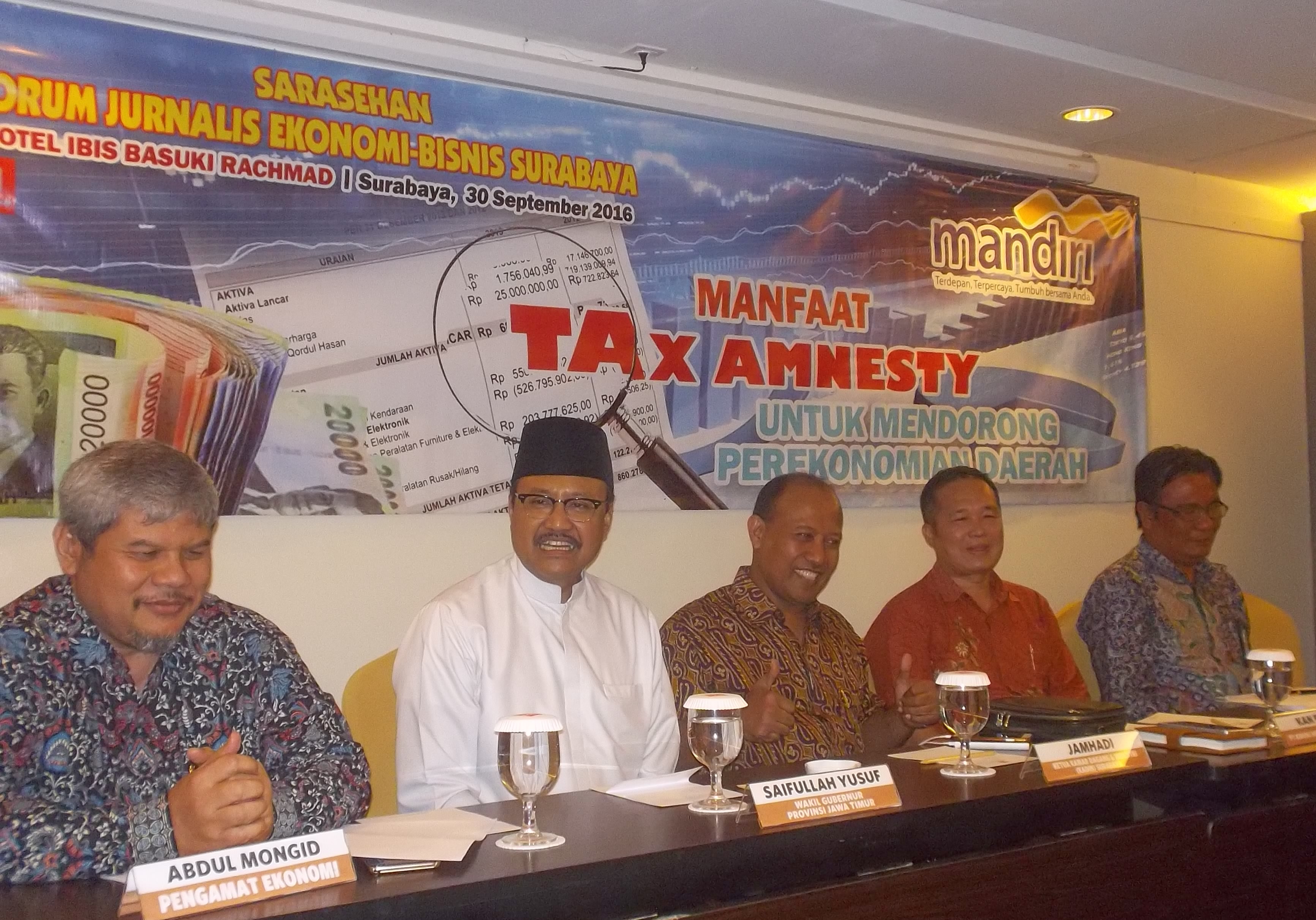 Tax Amnesty Dapat Meningkatkan Pertumbuhan Ekonomi Dan Infrastruktur Jatim