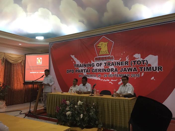 Target Kemenangan Pemilu 2019, Gerindra Jatim Cetak 4000 Kader GMP