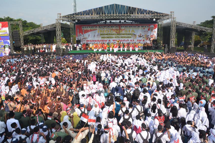 Ribuan Orang Ikuti Gebyar Nusantara Bersatu