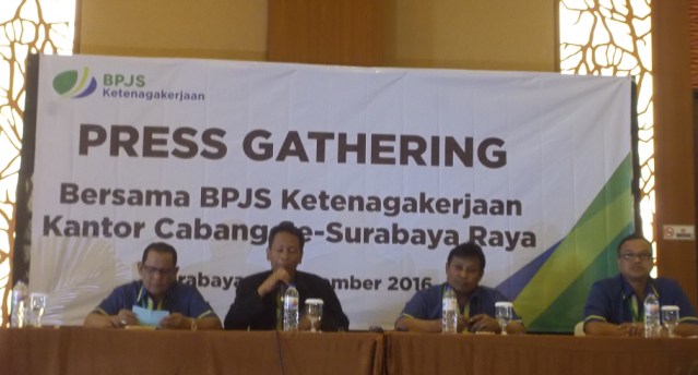 2016, Klaim BPJS Ketenagakerjaan Surabaya Raya Capai Rp 542,94 Milyar