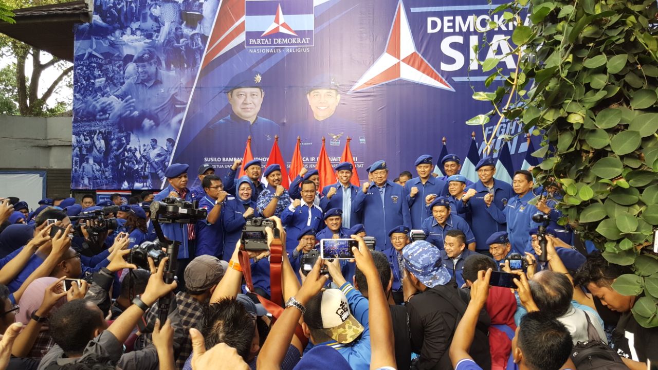 AHY Dilantik Jadi Komandan Satuan Tugas Bersama Pemenangan Pilkada 2018.