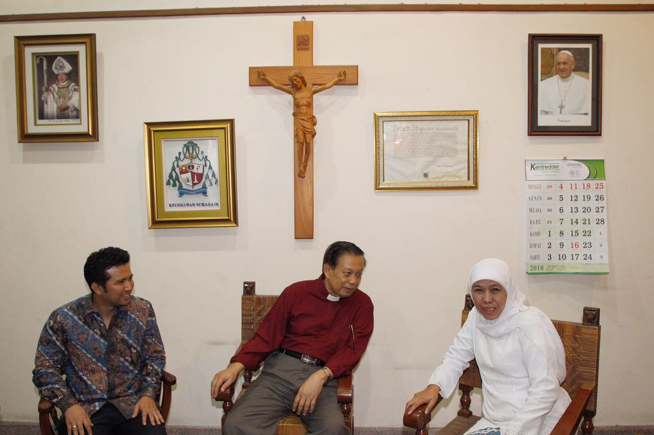Pesan Uskup Surabaya untuk Khofifah Terjawab dengan Nawa Bhakti Satya