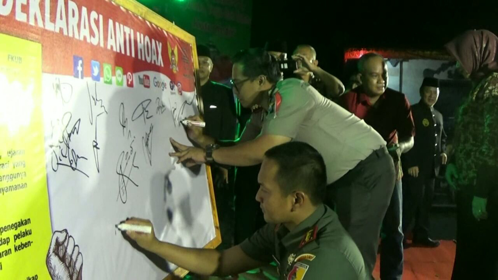 FKUB Bersama Forpimda Kediri Deklarasikan Anti Hoax