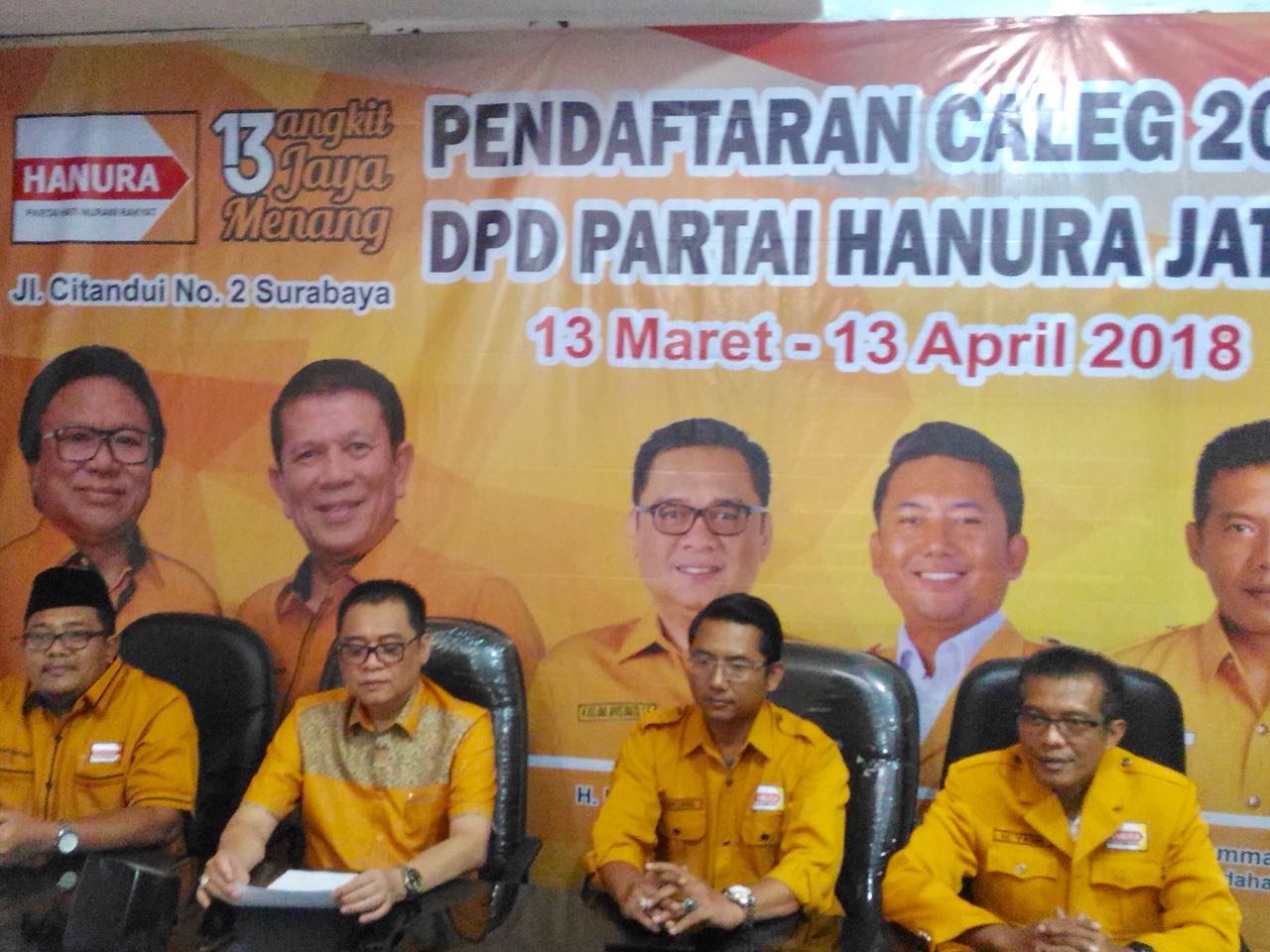 Partai Hanura Jatim Targetkan Perolehan Kursi Legislatif Naik 300 Persen