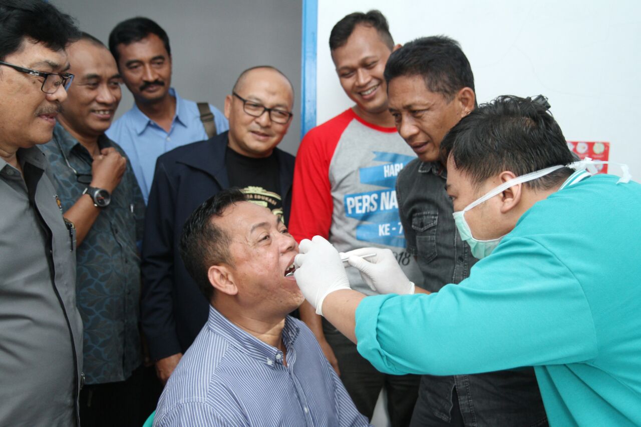 Sakit ISPA dan Pegal Linu Tertinggi Dalam Baksos PWI Jatim di Blitar