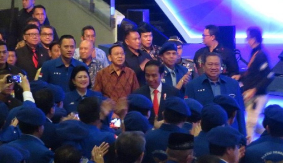 Gayung Bersambut, Presiden Jokowi Hadiri Rapimnas Partai Demokrat