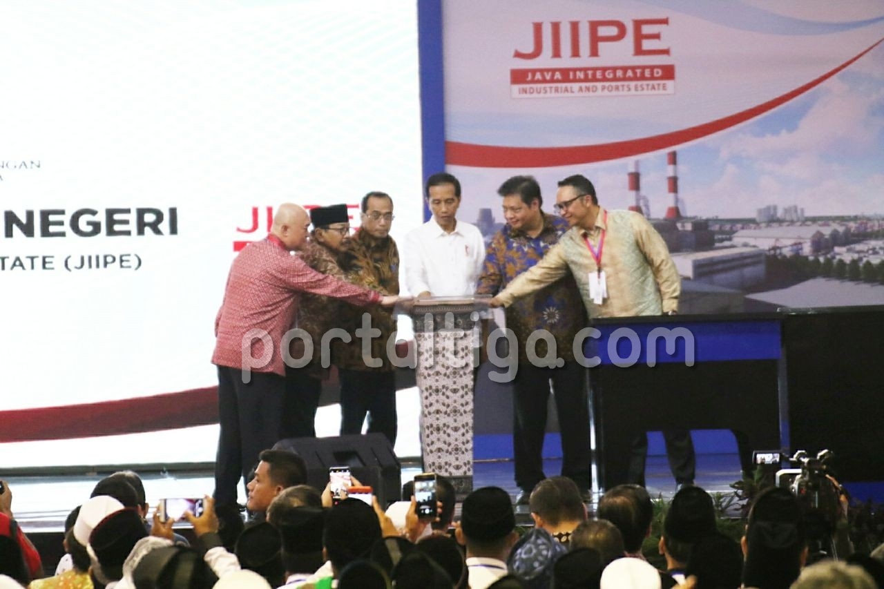 Resmikan JIIPE, Jokowi Apresiasi Swasta Gandeng BUMN