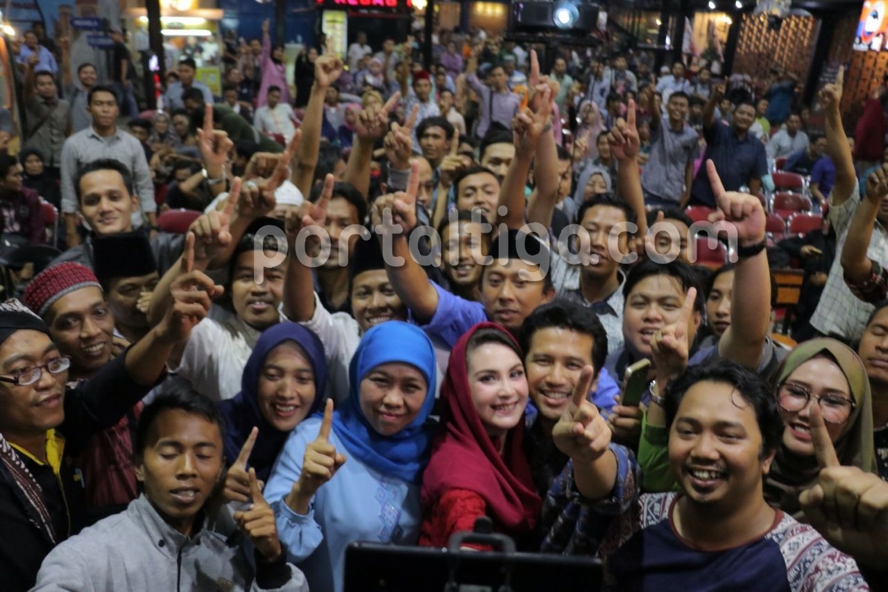 Ribuan Relawan GOK1L Se-Jatim Siap Menangkan Khofifah-Emil