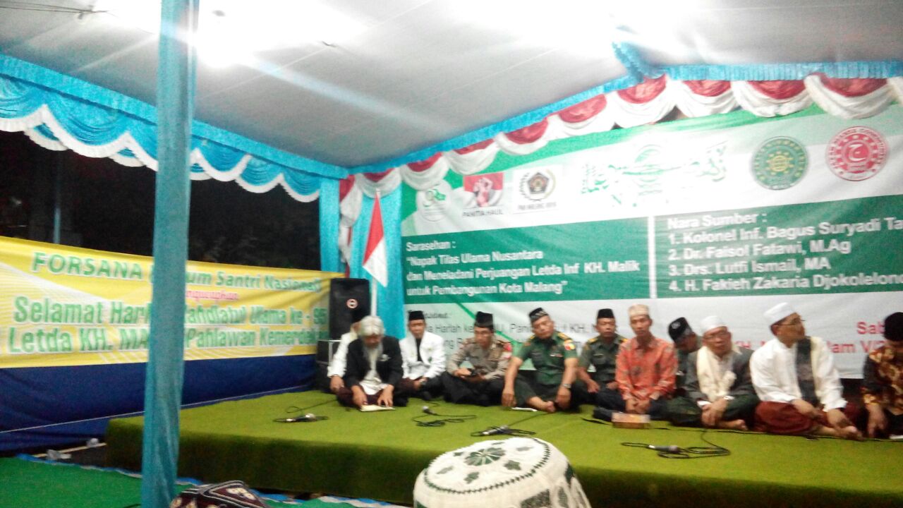 Forsana Dukung Haul Letda Inf KH Malik, Tokoh Pahlawan Kemerdekaan di Malang.