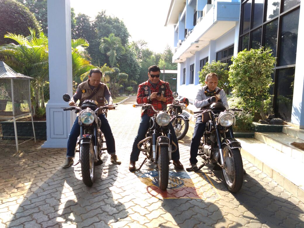 Tiga Perwira Tinggi TNI AU Ini Pilih Touring Dengan Motor Tua Sebagai Pelepas Penat