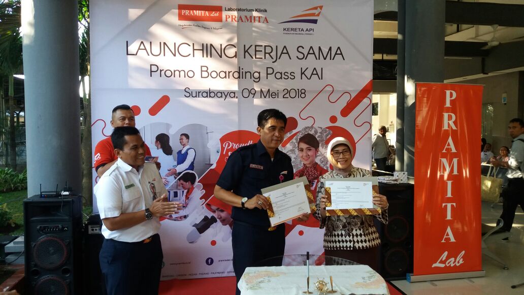 Manjakan Pelanggan, PT KAI Daop 8 Gandeng Laboratorium Pramita Surabaya