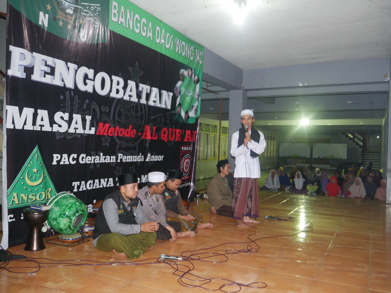 GP Ansor Semampir dan Tagana Surabaya Gelar Pengobatan Masal Metode Alquran