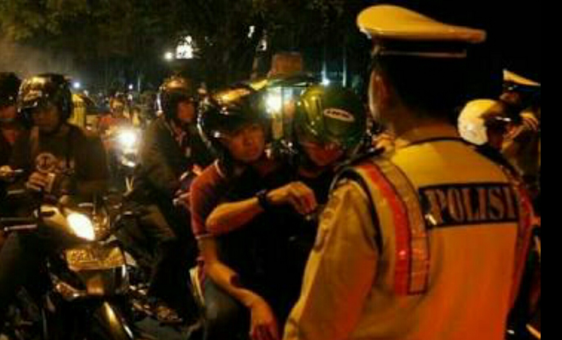 Razia di Taman Bungkul, Polrestabes Surabaya Pengendara Bawa Miras