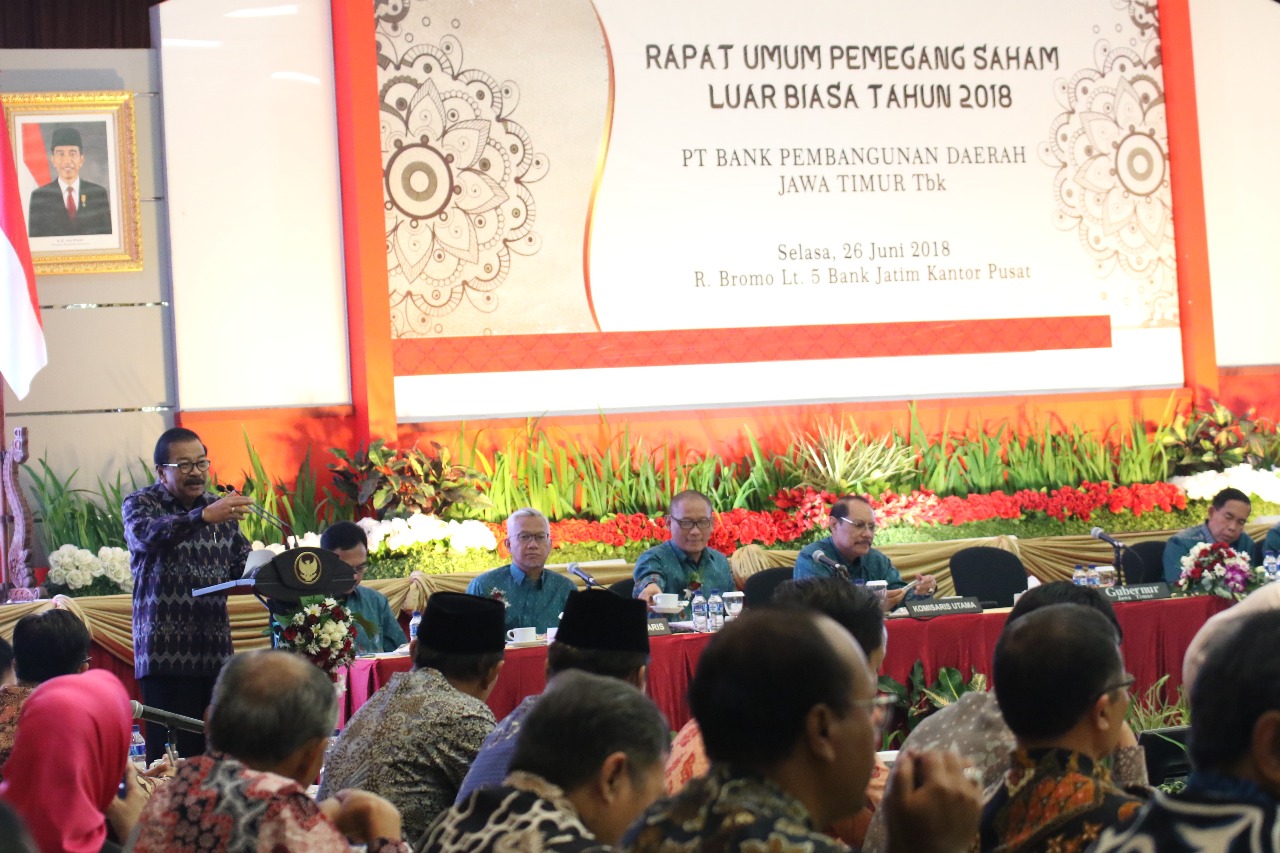 Gubernur Minta Bank Jatim Fokus Tingkatkan Kualitas SDM