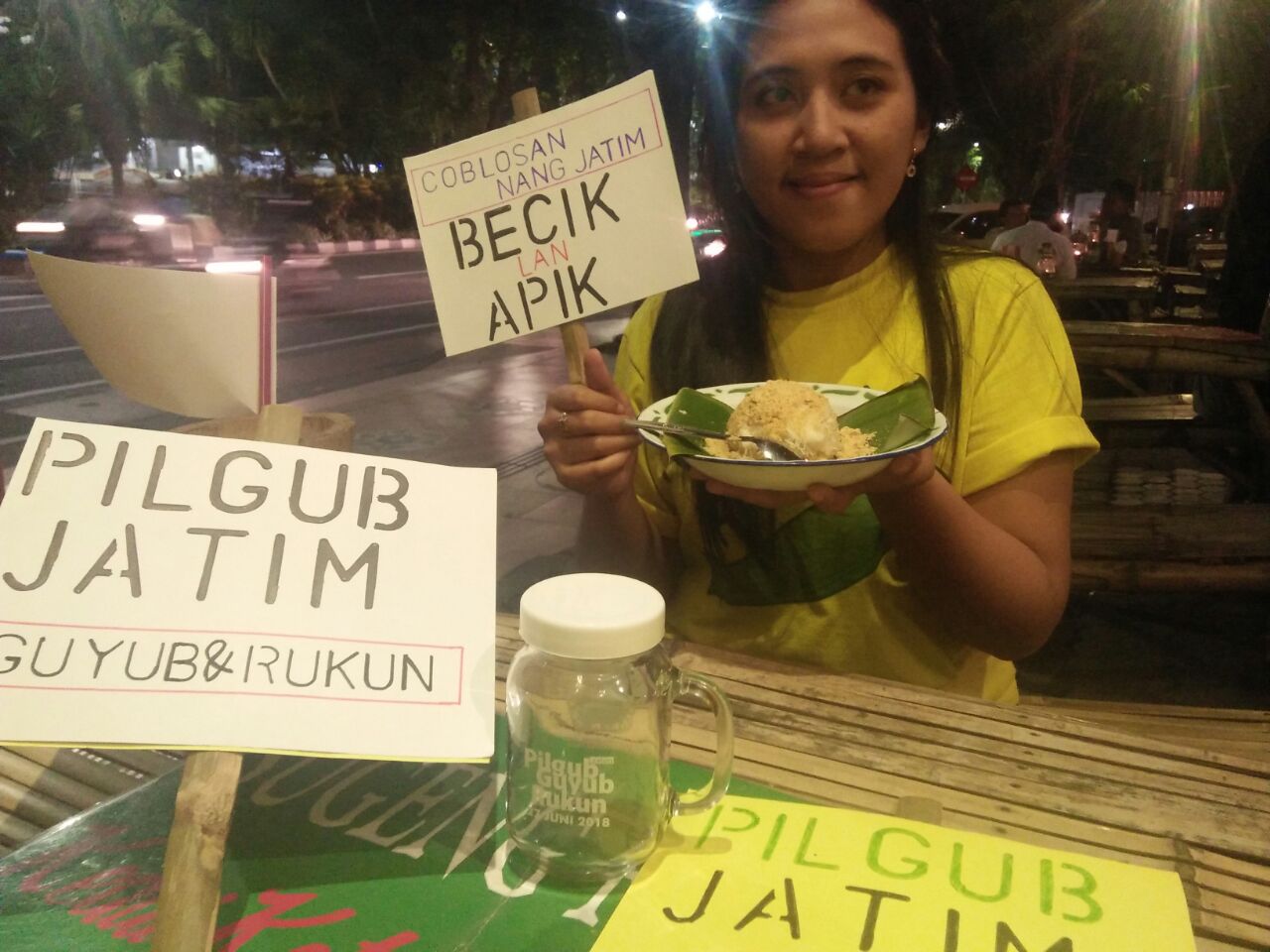 Usai Nyoblos, Nikmati Kuliner Gratis di Kedai Ketan Punel