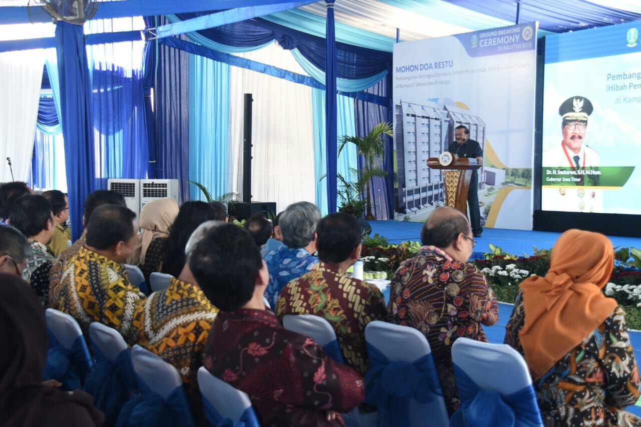 Gubernur Jatim Apresiasi Pembangunan Airlangga  Dormintory