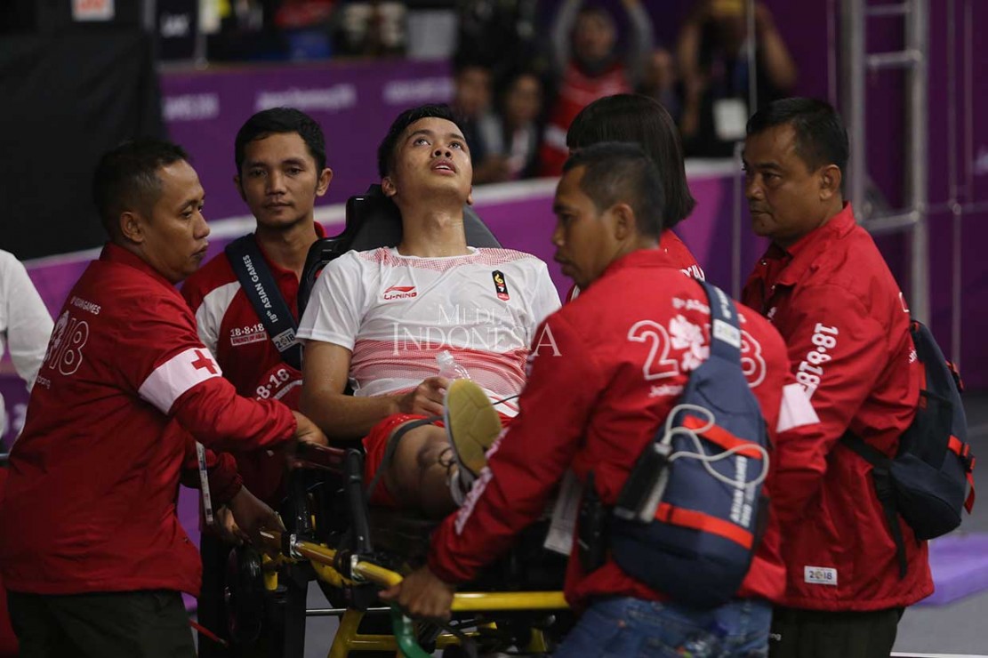 Alami Cedera Lawan China, Ini Kondisi Terkini Pebulutangkis Anthony Ginting Menurut PBSI