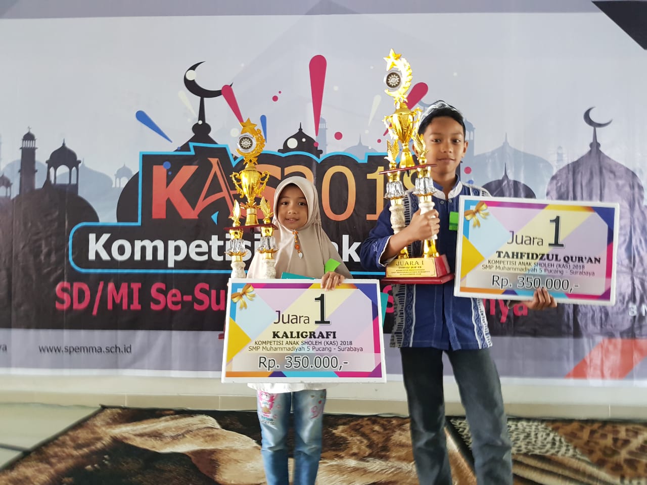 Siswa SD Muhammadiyah 18 Raih Juara Dalam Ajang Kompetisi Anak Sholeh 2018