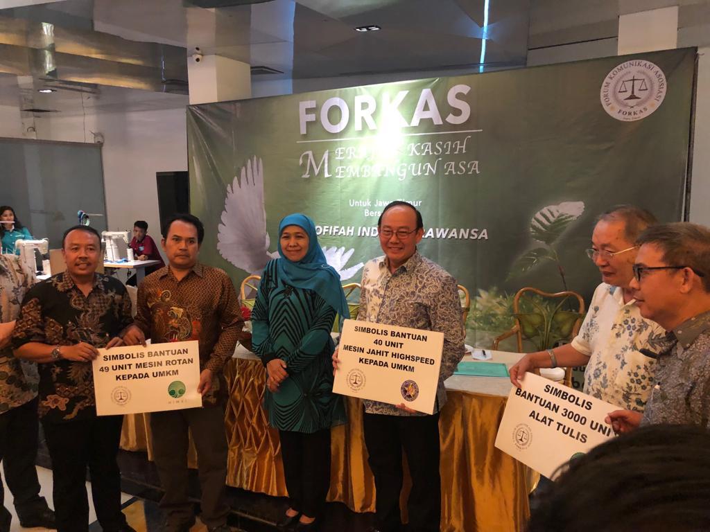 Forkas Gelar Pelatihan Difabel dan Hibahkan Puluhan Mesin untuk UMKM