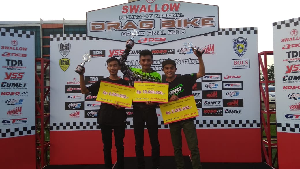 Ini Hasil Final Kejurnas Drag Bike Sirkuit Bung Tomo 2 Desember 2018