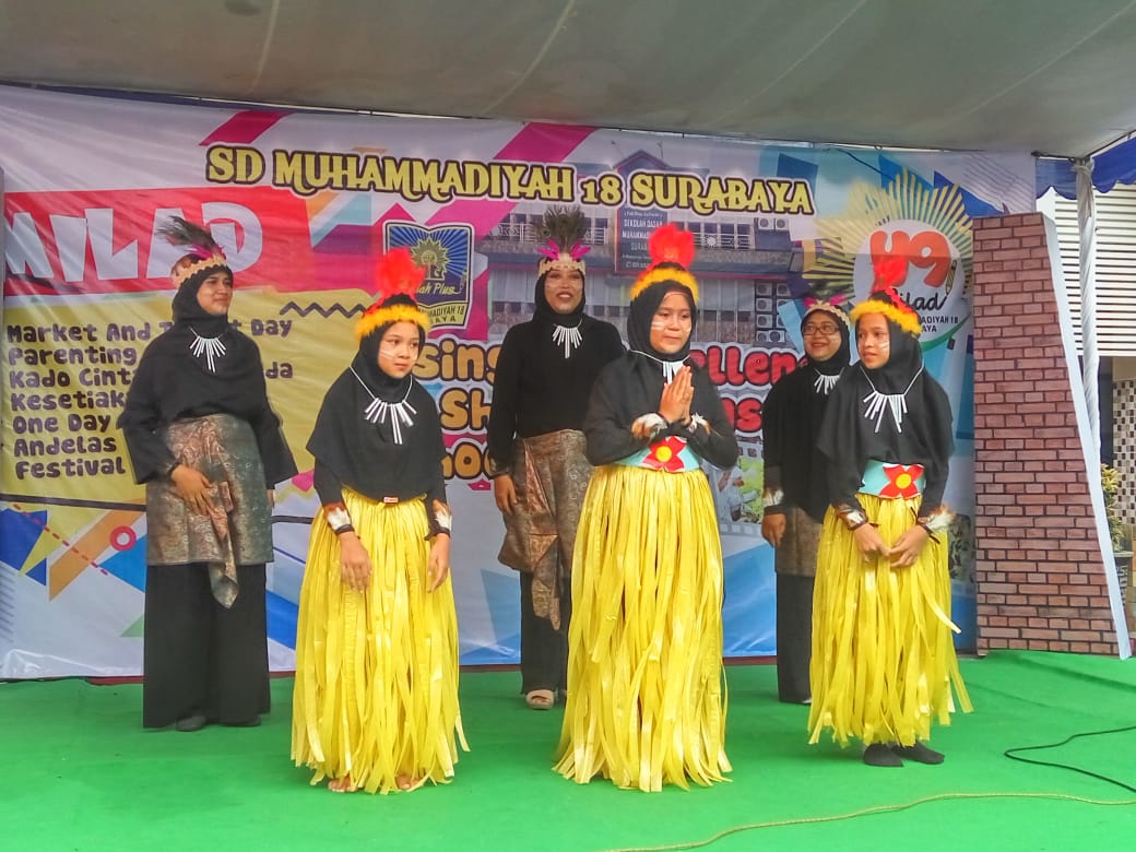 SD Muhammadiyah 18 Surabaya  Rayakan Milad ke-49
