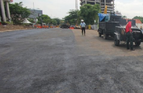 Raya Gubeng Sudah Diaspal, Tapi Belum Bisa Uji Coba