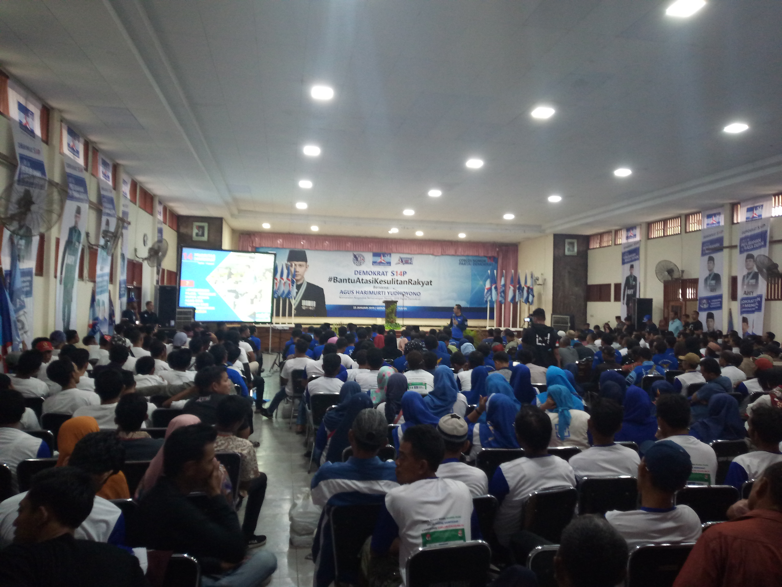 AHY Paparkan 14 Prioritas Partai di Depan Seribu Kader Demokrat Tuban