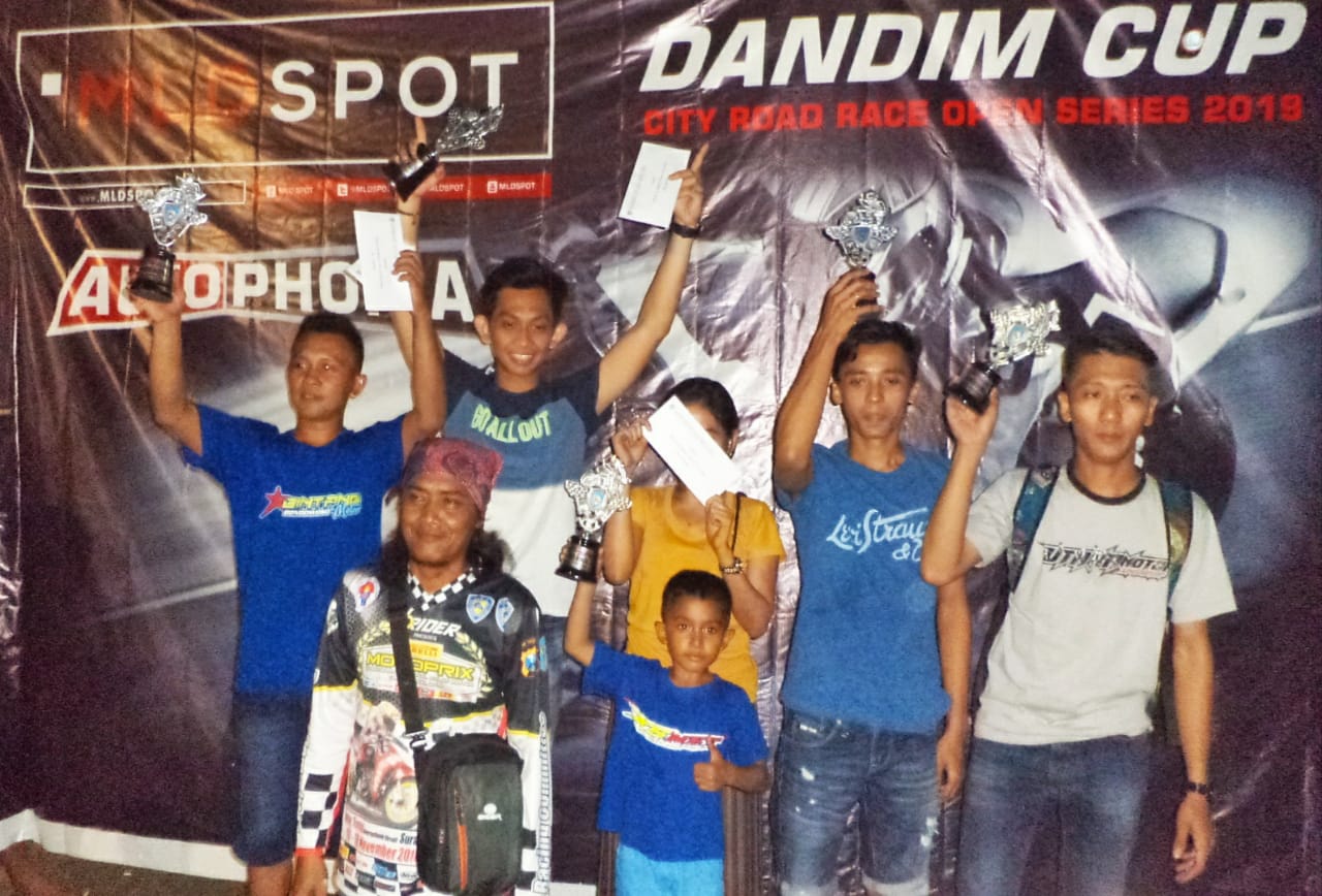 Hasil Kejuaraan Dandim 0822 Bondowoso Cup Balap Motor 2019