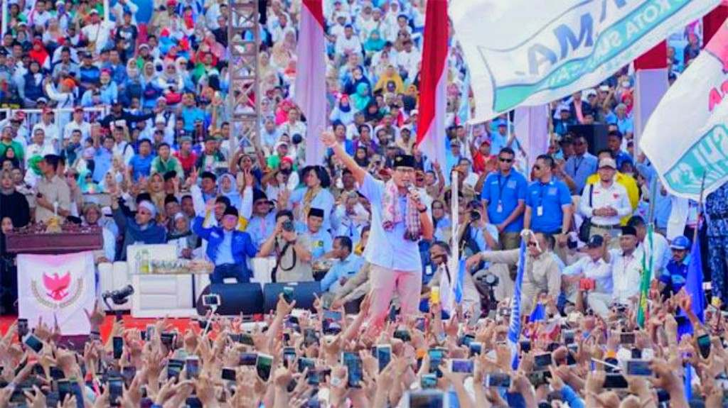 Kampanye di GOR Delta, Sandiaga Janji Perbaiki Ekonomi
