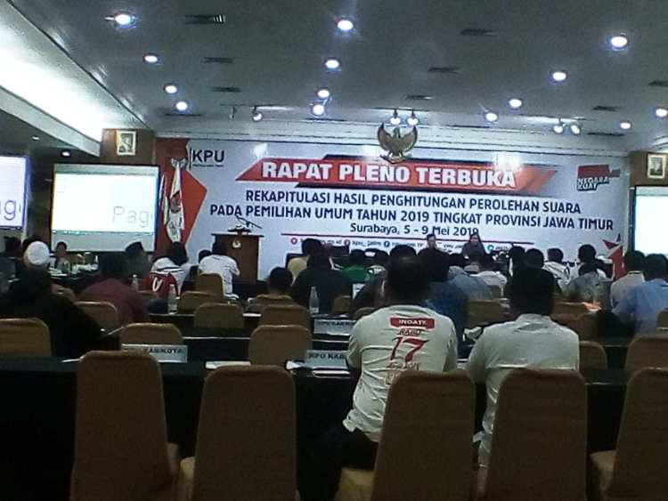 Rekapitulasi Pemilu 2019 di Jatim Molor, Kurang 4 Kabupaten di Madura
