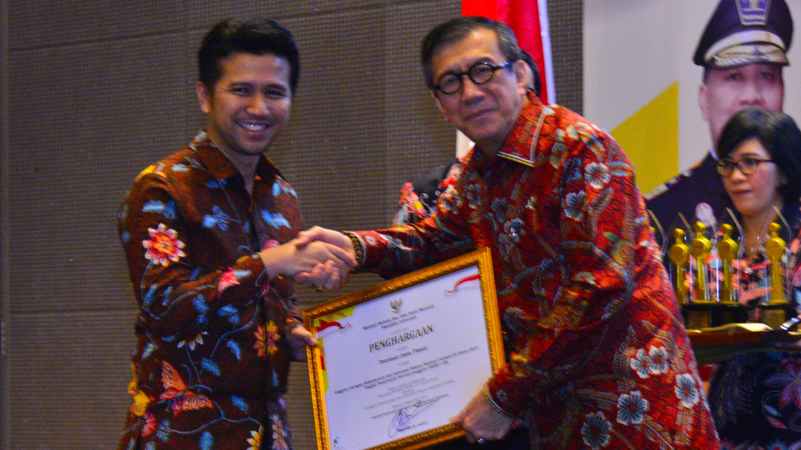 Jatim Raih JDIHN 2019 dari Kemenkumham RI