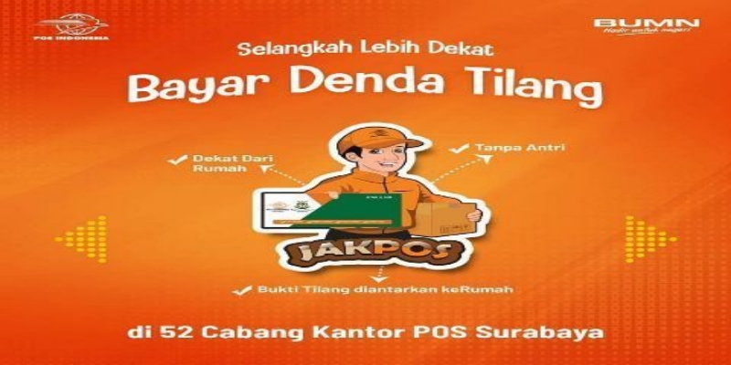 Kejari Surabaya Luncurkan Jakpos, Ini Cara Bayar Tilang di Kantor Pos