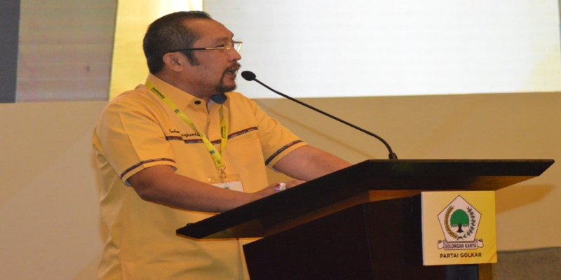 Pidato di Rapimnas, Sekretaris Golkar Jatim Tegaskan Dukung Airlangga Hartarto