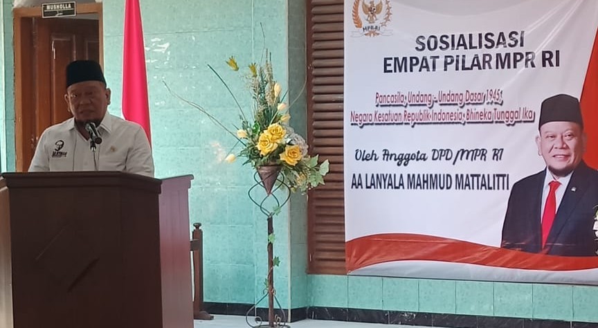 Sosialisasi 4 Pilar di Pesantren, La Nyalla: Tak Relevan Pertentangkan Pancasila dengan Islam
