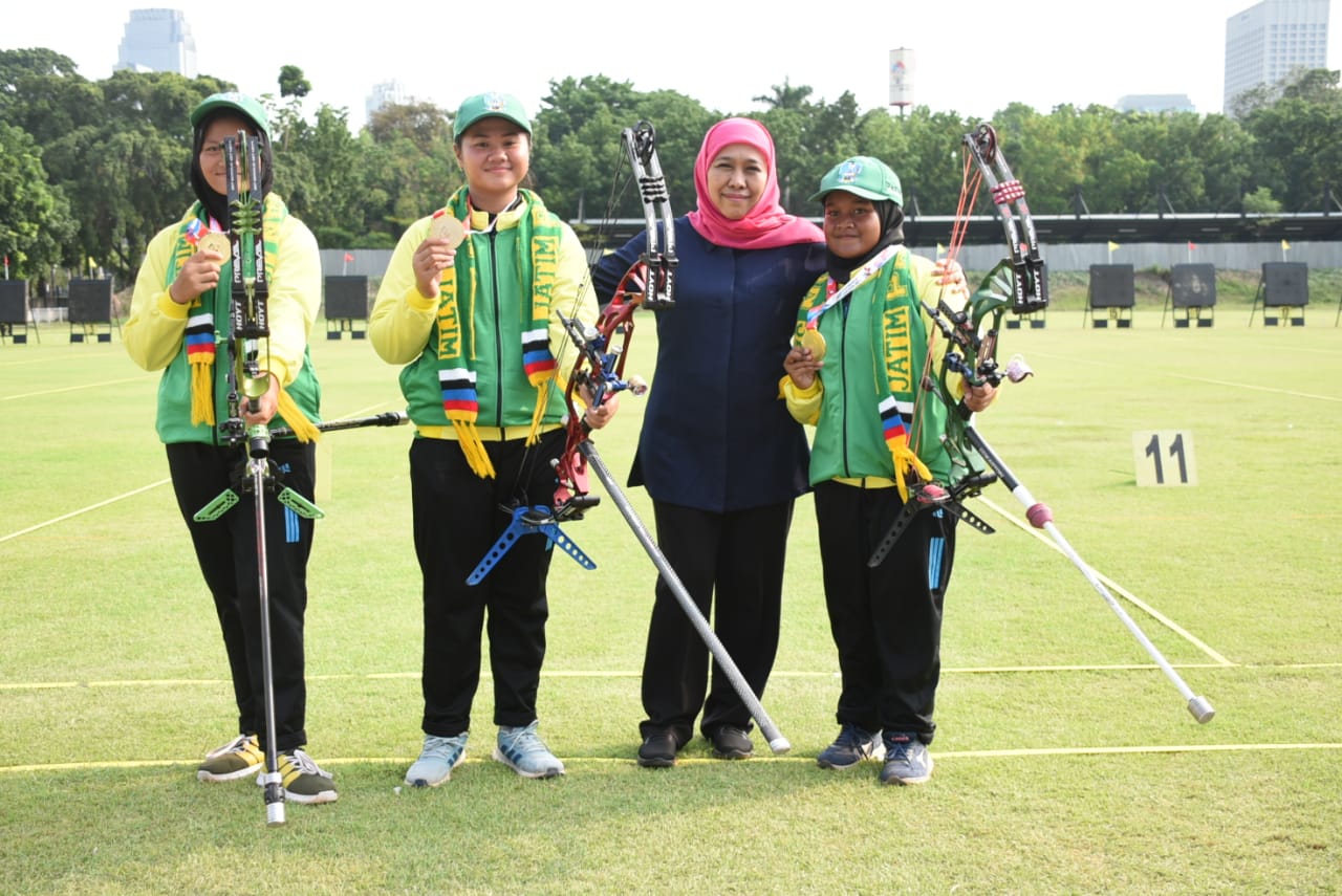 Khofifah Datang, Jatim Borong Medali Emas Di Popnas XV 2019