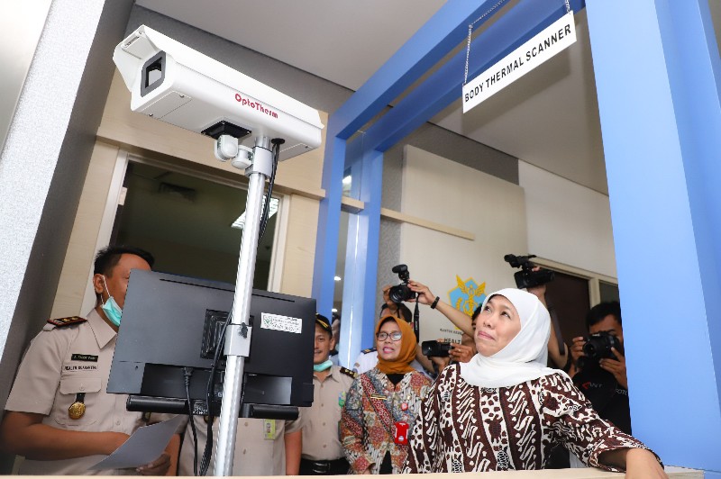 Cegah Virus Corona, Bandara Juanda Pasang  Body Thermal Scanner