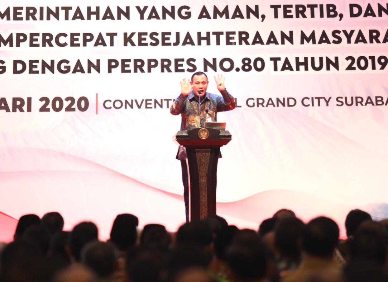Rakor Penyelenggaraan Pemerintah Daerah, Ketua KPK: Jangan Ada Uang Ketuk Palu