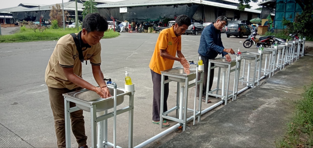 Hadapi Corona, PIOS Ikuti Protokol Jadi Pasar Sehat