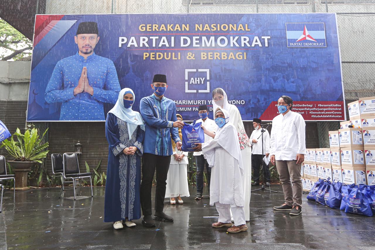AHY Kembali Lepas Ribuan Bantuan Kemanusian
