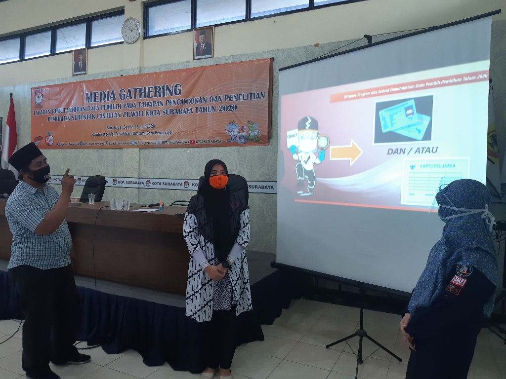 KPU Surabaya Siap Lakukan Coklit Dengan Protokol Kesehatan Ketat