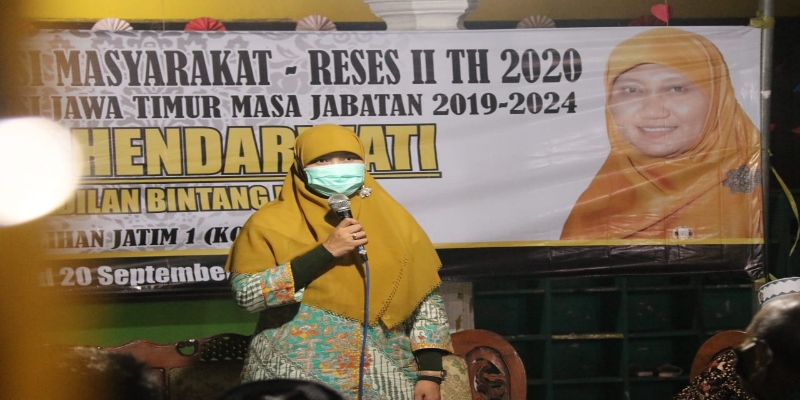 Lilik Hendarwati Reses, Warga Kapas Gading Sambat Banjir