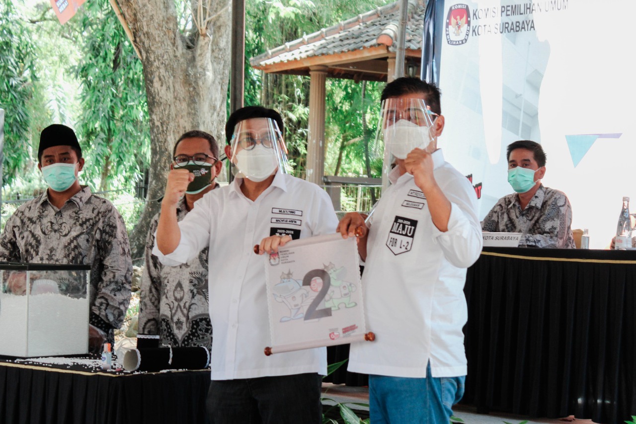 Machfud Arifin Dapat Nomor urut 2, Sebut Simbol Kemenangan