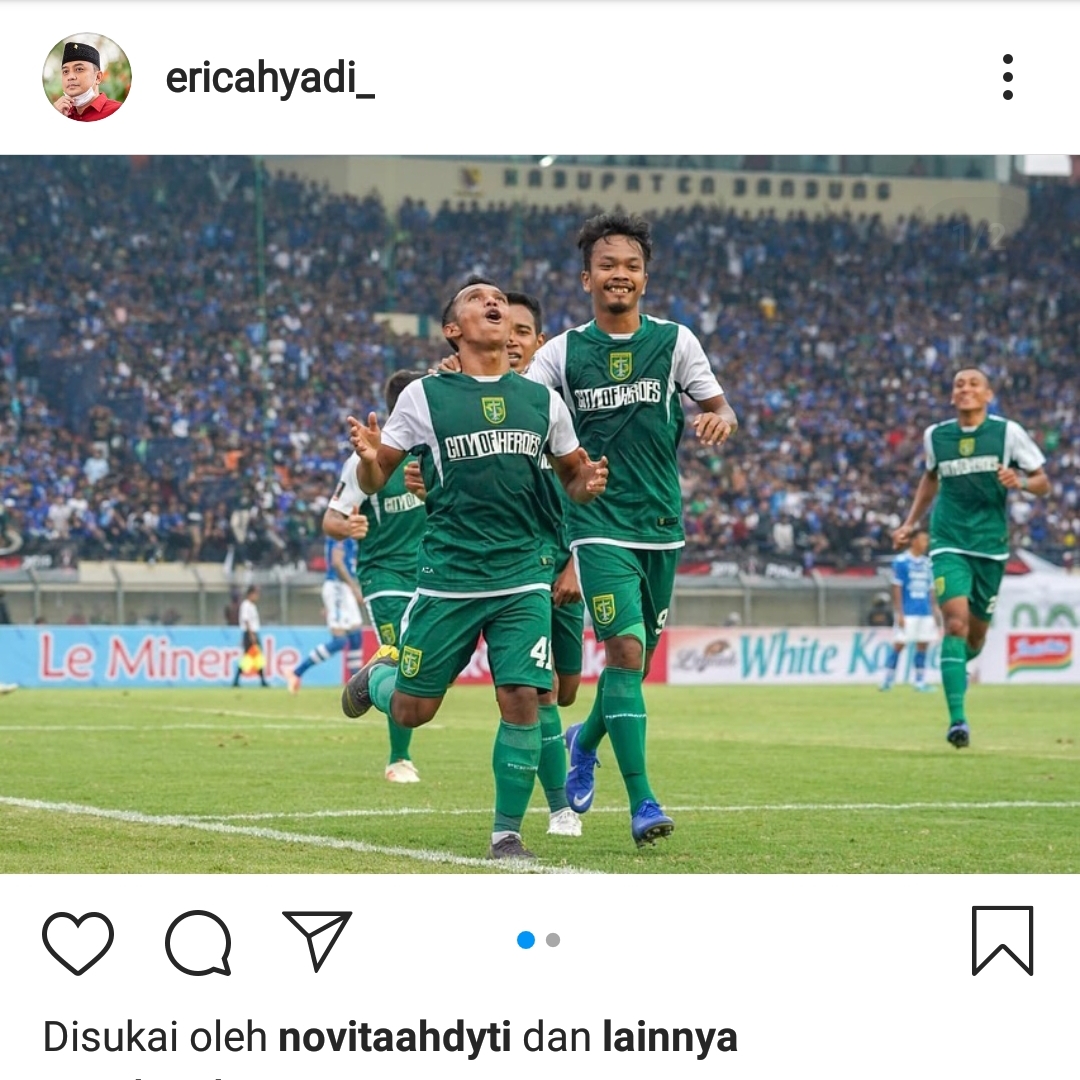 Eri Cahyadi Dikritik Karena Unggah Foto Mantan Fotografer Persebaya