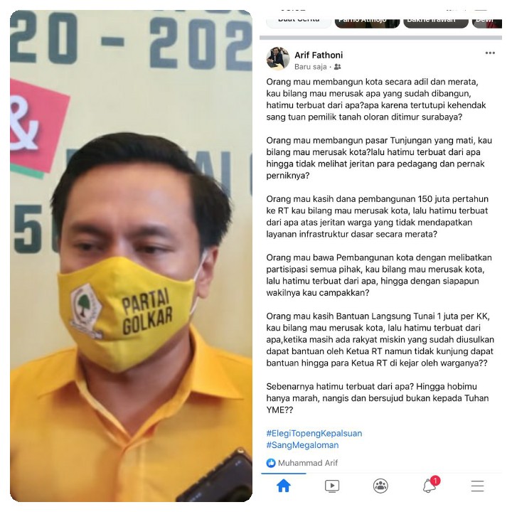 Sebut Ada Upaya Penggiringan Opini Terhadap MAJU, Arif Fathoni: Hatimu Terbuat Dari Apa