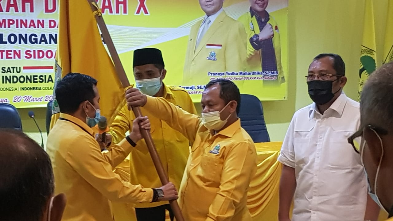 Jadi Nahkoda Golkar Sidoarjo, Adam Rusydi Siap Tambah Kursi Legislatif